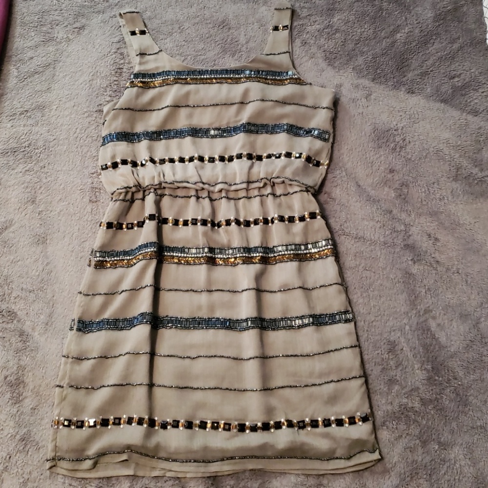 Grey beaded dress